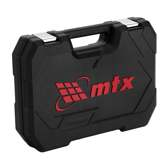 Набор инструментов, 1/2", 1/4", пластиковый кейс, 82 предмета MTX