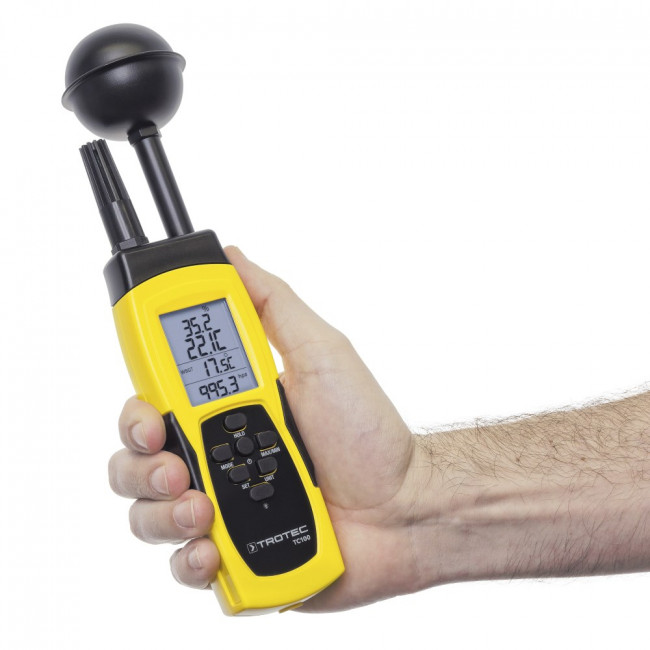 Термогигрометр Trotec TC100 с измерением WBGT-индекса