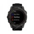Часы Garmin Fenix 7X Sapphire Solar титановый угольно-серый DLC с силиконовым ремешком
