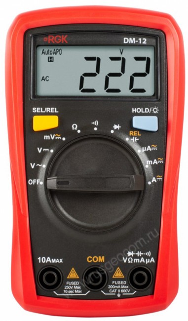 Мультиметр RGK DM-12