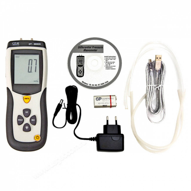 Дифференциальный цифровой манометр CEM DT-8890А