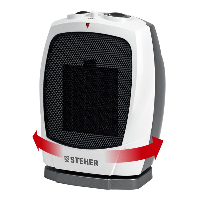 Тепловентилятор, металло-керамический нагревательный элемент, автоповорот SVK-2000T STEHER 2 кВт