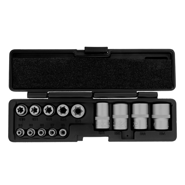 Набор головок Torx 1/4, 3/8, 1/2, 14 предметов Stels