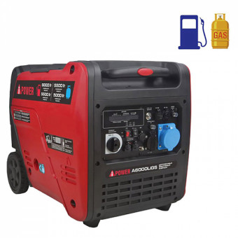 Инверторный гибридный генератор A-iPower A6000LiGS (газ и бензин)