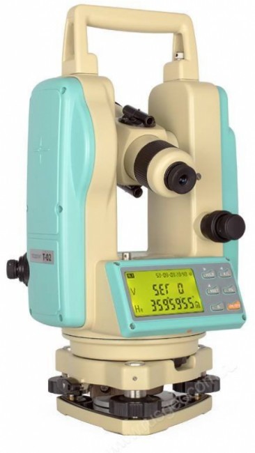 Электронный теодолит RGK T-02 (лазерный отвес) с поверкой