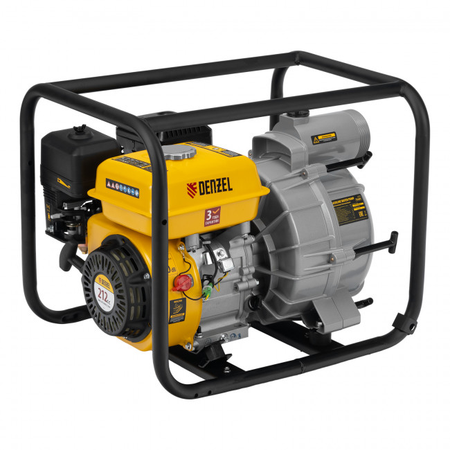Мотопомпа бензиновая для грязной воды PX-80D7 Denzel