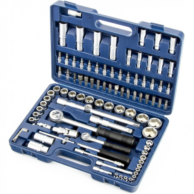 Набор инструментов 1/2, 1/4 94 предмета Сибртех