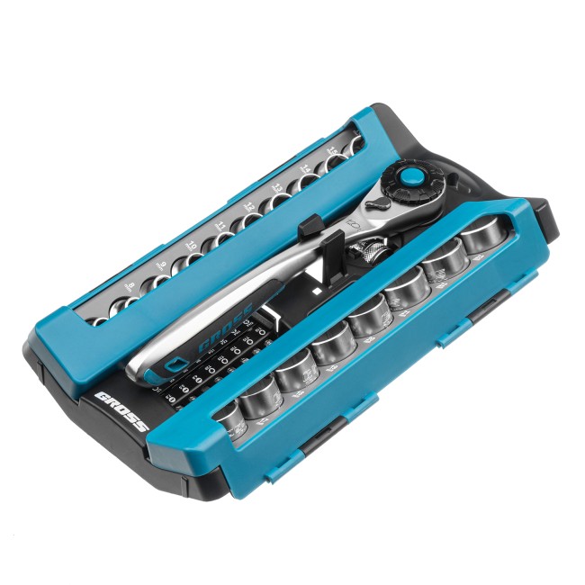 Набор торцевых головок 1/2",3/8” CrV 36 предметов Gross