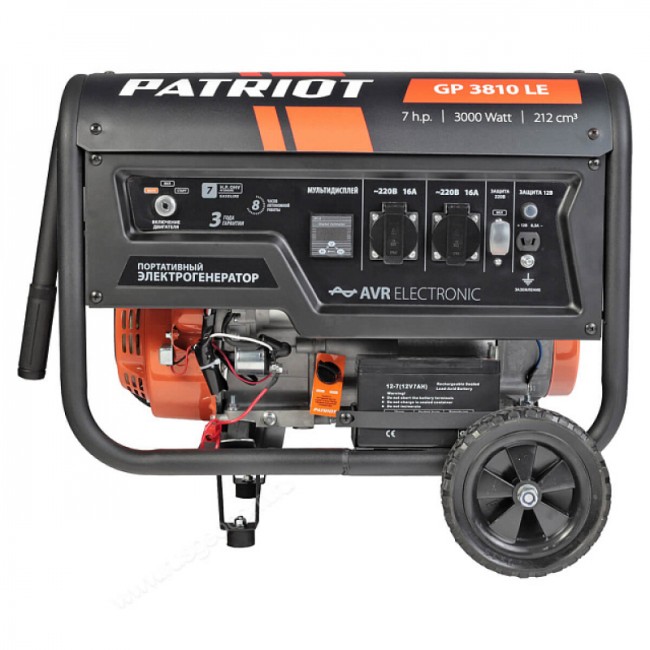 Бензиновый генератор Patriot GP 3810LE