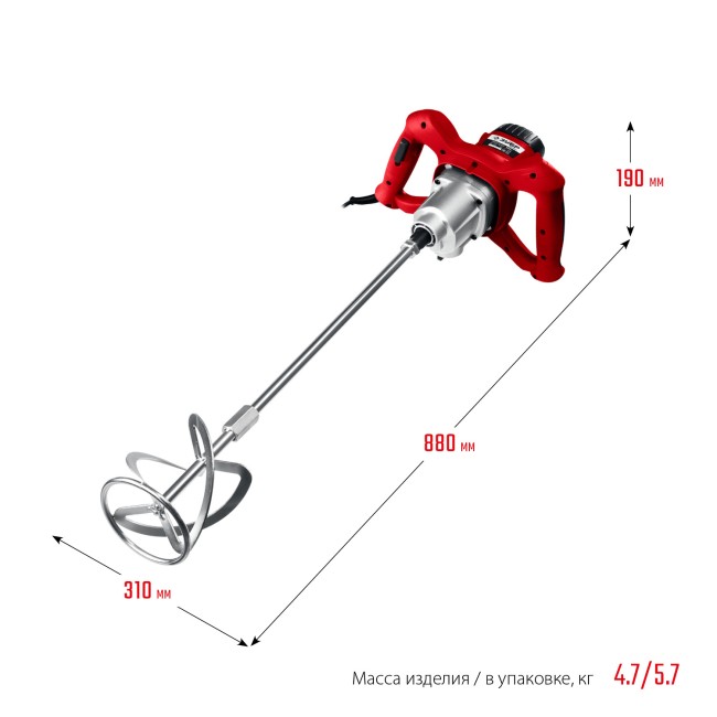 Строительный миксер МР-1050-1 ЗУБР