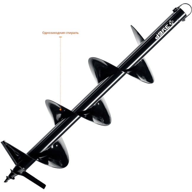 Шнек для мотобуров ЗУБР d 200 мм, грунт