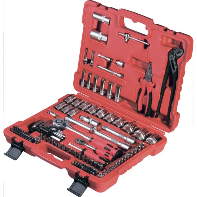 Набор слесарно-монтажный 1/4, 1/2, 5/16" 117 предметов Matrix ProFI