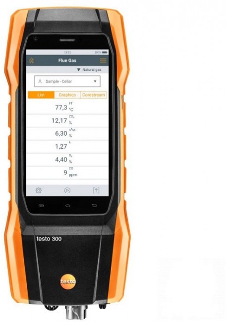 Комплект Testo 300 Longlife (O2, СО с H2-компенсацией до 8 000 ppm)