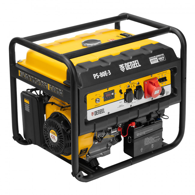 Генератор бензиновый PS 80 E-3, 6.6 кВт Denzel