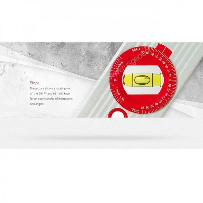 Строительный уровень BMI Alustar 691W 100 см