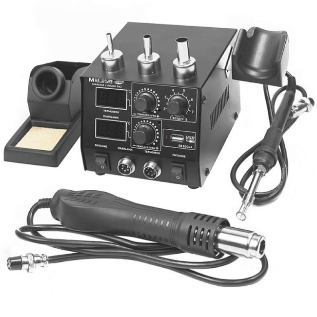 Паяльная станция с цифровым управлением МЕГЕОН 00686 Паяльная станция с цифровым управлением МЕГЕОН 00686