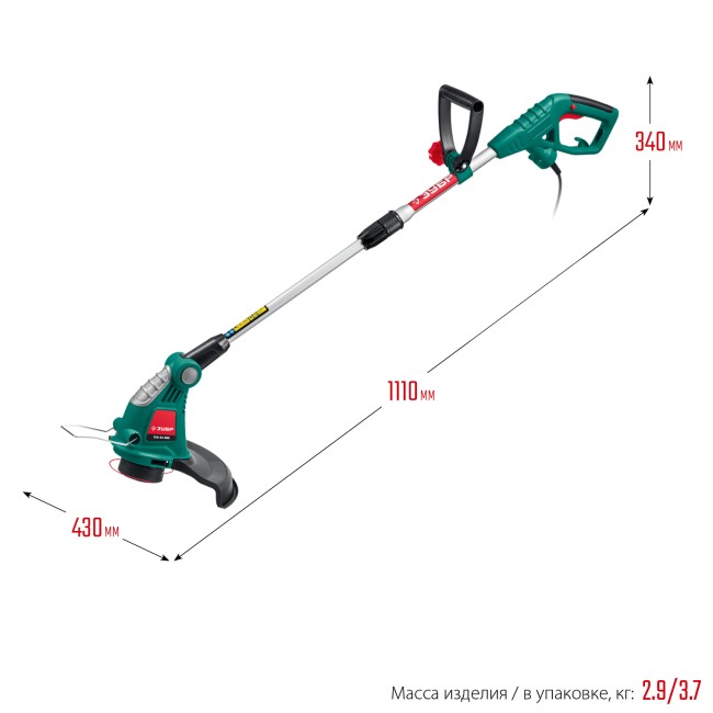 Триммер сетевой ТСН-33-600 ЗУБР
