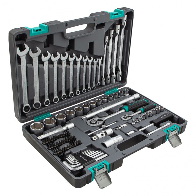 Набор инструментов 1/2", 1/4", CrV 88 предметов Stels